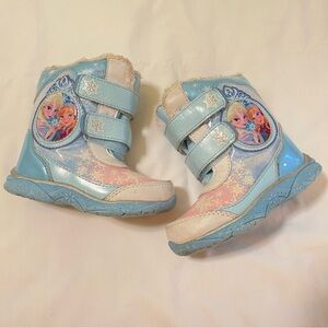 Disney Frozen Girls Toddler Blue Winter Boots/Snow Boots Kids Toddler size 7